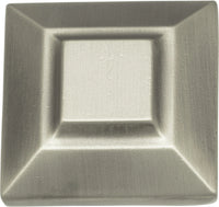 Trocadero Large Square Knob 1 1/2'' Pewter 4002-P