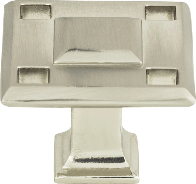 Craftsman Modern Square Knob 1 5/16'' Brushed Nickel 4007-BRN