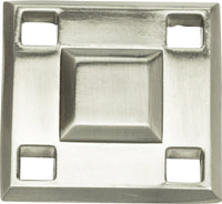 Craftsman Modern Square Knob 1 5/16'' Brushed Nickel 4007-BRN