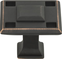 Craftsman Modern Square Knob 1 5/16'' Venetian Bronze 4007-VB