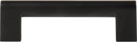 Round Rail Pull 3 3/4'' Matte Black 438-BL