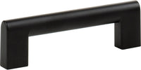 Round Rail Pull 3 3/4'' Matte Black 438-BL