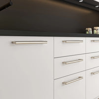 Whittier Pull 7 9/16'' cc Brushed Nickel A655-BRN