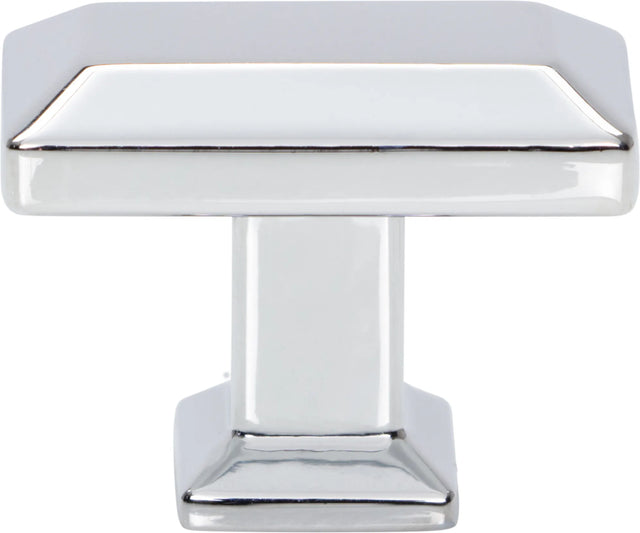 Sweetbriar Lane Rectangle Knob 1 3/8'' Polished Chrome A661-CH