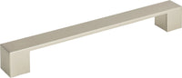 Wide Square Pull 7 9/16'' cc Brushed Nickel A825-BN