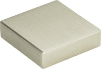 Thin Square Knob 1 1/4'' Brushed Nickel A833-BN