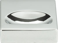 Thin Square Knob 1 1/4'' Polished Chrome A833-CH