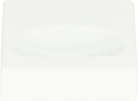 Thin Square Knob 1 1/4'' High White Gloss A833-WG
