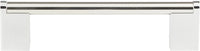 Stainless Steel Round 3 Point Pull 5 1/16'' cc Polished A857-PS