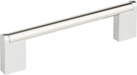 Stainless Steel Round 3 Point Pull 5 1/16'' cc Polished A857-PS