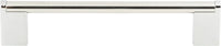 Stainless Steel Round 3 Point Pull 6 5/16'' cc Polished A858-PS