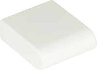 Round Rail Knob 1 1/8'' High White Gloss A877-WG