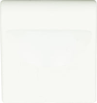 Round Rail Knob 1 1/8'' High White Gloss A877-WG