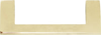Angled Drop Pull 3 3/4'' cc French Gold A905-FG