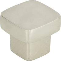 Chunky Knobs Chunky Square Knob Small 1'' Polished Nickel A908-PN