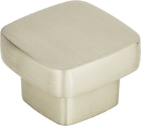 Chunky Knobs Chunky Square Knob Medium 1 7/16'' Brushed Nickel A909-BN