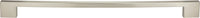 Thin Square Appliance Pull 18'' cc Brushed Nickel AP12-BN