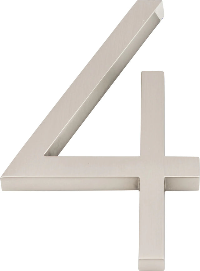 Modern Avalon #4 6'' Brushed Nickel AVN4-L-BRN