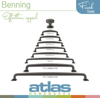 Benning Knob With Backplate 1 1/4'' Slate A540-SL