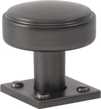 Benning Knob With Backplate 1 1/4'' Slate A540-SL