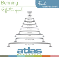 Benning Knob With Backplate 1 1/4'' Polished Chrome A540-CH