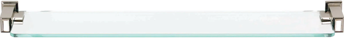 Sutton Place Bath Glass Shelf 24''es Polished Nickel SUTSF-PN