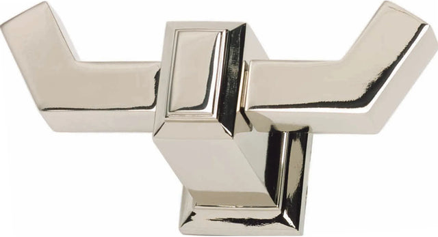 Sutton Place Bath Double Hook Polished Nickel SUTTH-PN