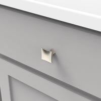 Twist Collection Knob 1-1/4'' Square Polished Nickel Finish H076014-14