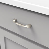 Twist Collection Pull 3-3/4'' cc Satin Nickel Finish H076016-SN
