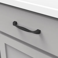 Twist Collection Pull 5-1/16'' cc Black Iron Finish H076017-BI