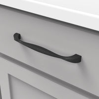 Twist Collection Pull 7-9/16'' cc Black Iron Finish H076019-BI