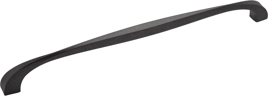 Twist Collection Pull 12'' cc Black Iron Finish H076021-BI