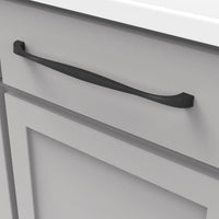 Twist Collection Pull 12'' cc Black Iron Finish H076021-BI