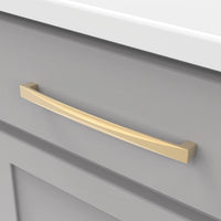 Crest Collection Pull 8-13/16'' cc Flat Ultra Brass Finish H076134-FUB