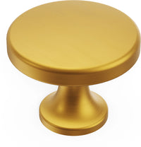 Forge Collection Knob 1-3/8'' Diameter Brushed Golden Brass Finish H076698-BGB