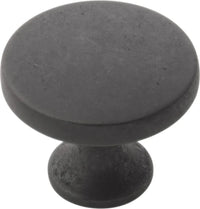 Forge Collection Knob 1-3/8'' Diameter Black Iron Finish H076698-BI