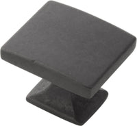 Forge Collection Knob 1-7/16'' X 1-1/4'' Black Iron Finish H076699-BI
