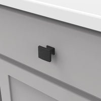 Forge Collection Knob 1-7/16'' X 1-1/4'' Black Iron Finish H076699-BI
