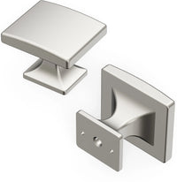 Forge Collection Knob 1-7/16'' X 1-1/4'' Satin Nickel Finish H076699-SN
