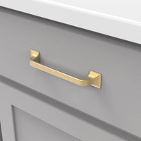 Forge Collection Pull 5-1/16'' cc Brushed Golden Brass Finish H076702-BGB