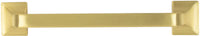 Forge Collection Pull 5-1/16'' cc Brushed Golden Brass Finish H076702-BGB