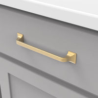 Forge Collection Pull 6-5/16'' cc Brushed Golden Brass Finish H076703-BGB
