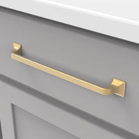 Forge Collection Pull 8-13/16'' cc Brushed Golden Brass Finish H076705-BGB