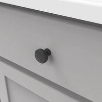 Piper Collection Knob 1-1/4'' Diameter Matte Black Finish H077849MB