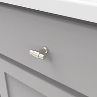 Piper Collection T-Knob 1-5/8'' X 5/8'' Satin Nickel Finish H077850SN