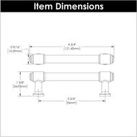 Piper Collection Pull 3-3/4'' cc Champagne Bronze Finish H077852CBZ