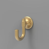 Piper Collection Hook 1-1/8'' cc Brushed Golden Brass Finish H077859BGB