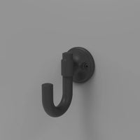 Piper Collection Hook 1-1/8'' cc Matte Black Finish H077859MB
