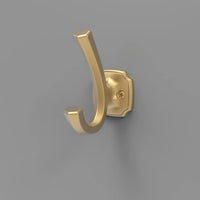 Veranda Collection Hook 1'' cc Brushed Golden Brass Finish H077870BGB