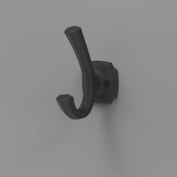 Veranda Collection Hook 1'' cc Matte Black Finish H077870MB